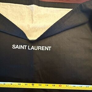 Saint Laurent Black and White Dust Bag